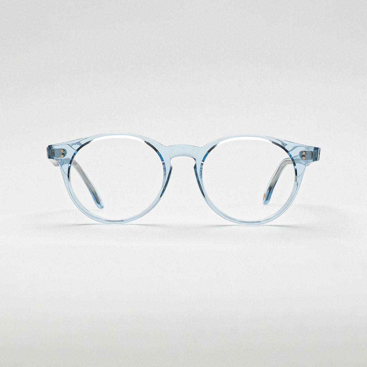 Front view of Air Light Crystal Blue optical frame