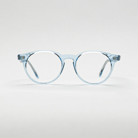 Front view of Air Light Crystal Blue optical frame