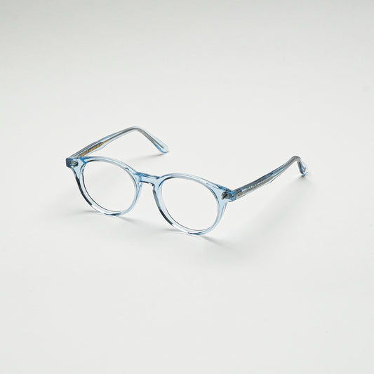 Perspective view of Air Light Crystal Blue optical frame