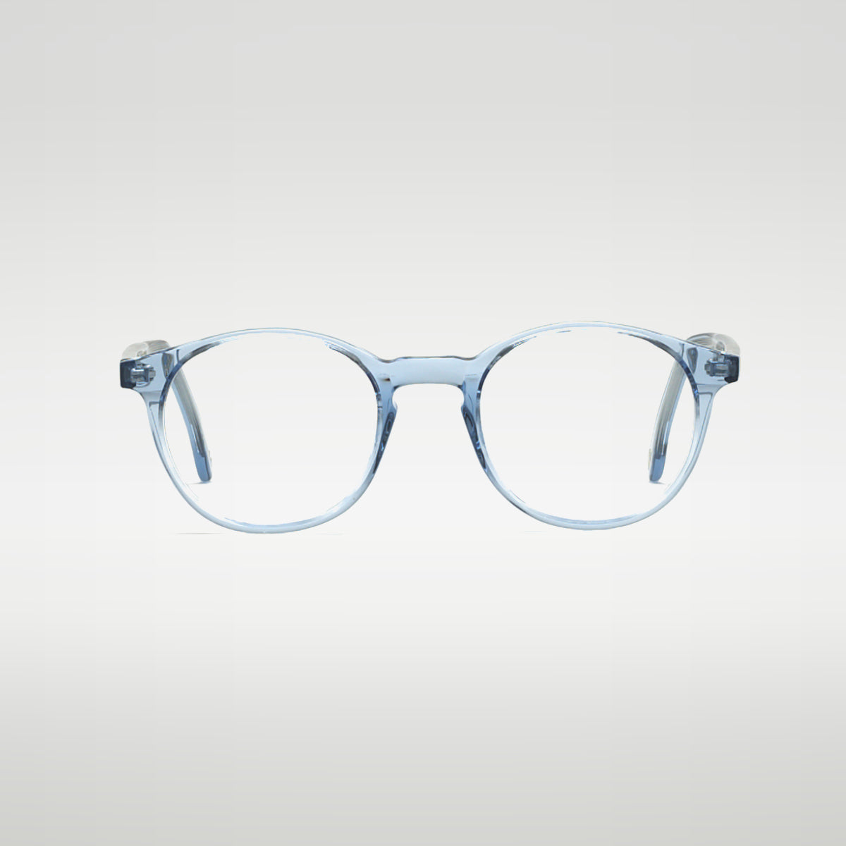 Front view of Candy Crystal Blue optical frame