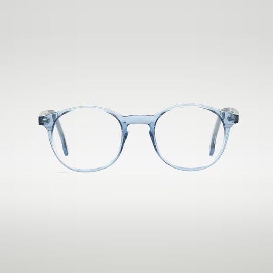 Front view of Candy Crystal Blue optical frame