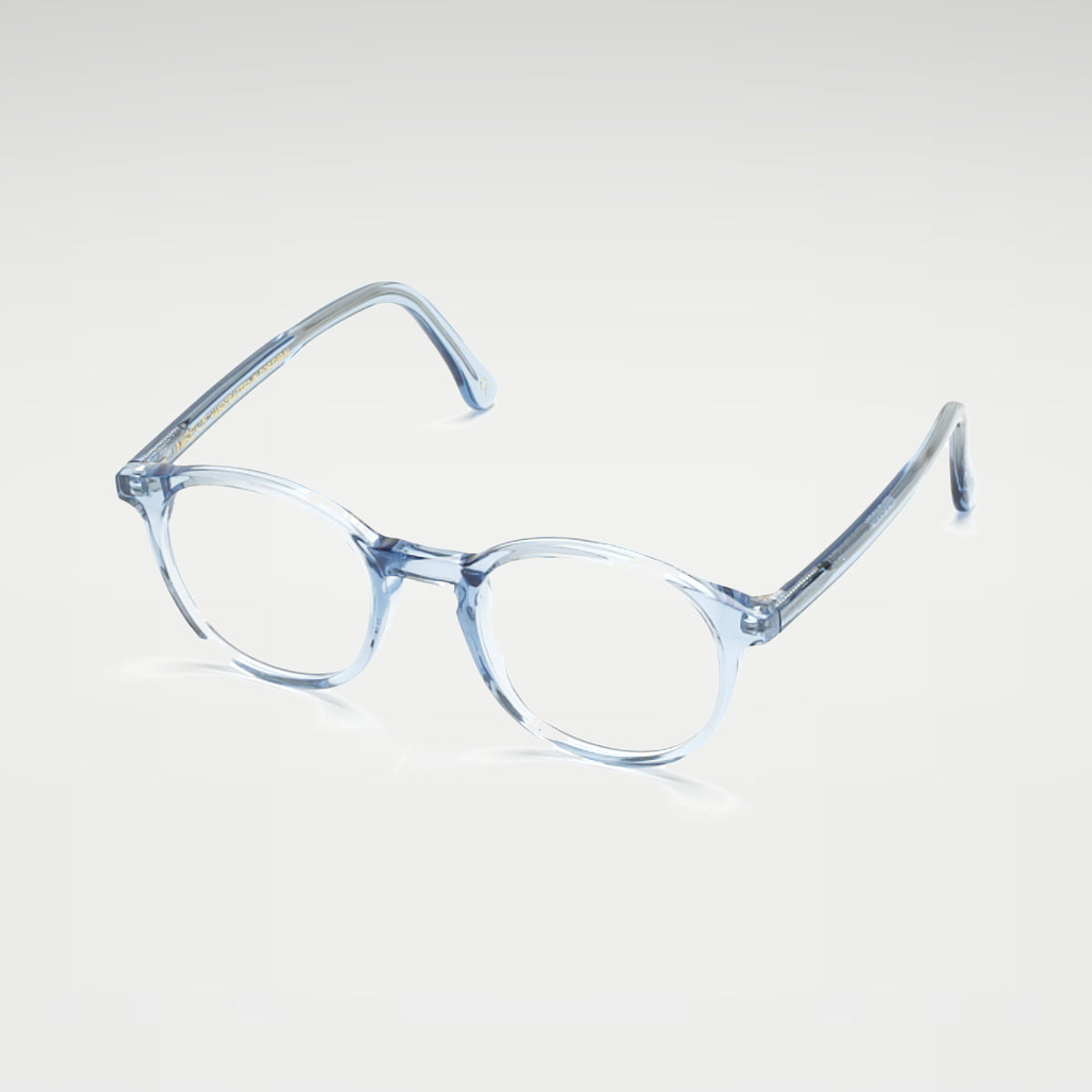 Perspective view of Candy Crystal Blue optical frame