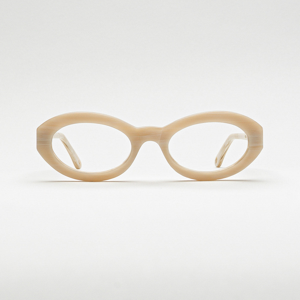 Front view of Coolangatta White Pearl optical frame
