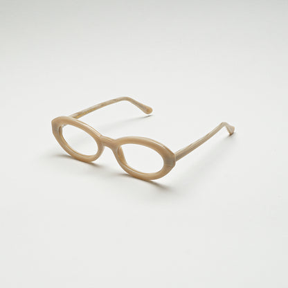 Perspective view of Coolangatta White Pearl optical frame