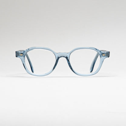 Front view of Earth Crystal Blue optical frame