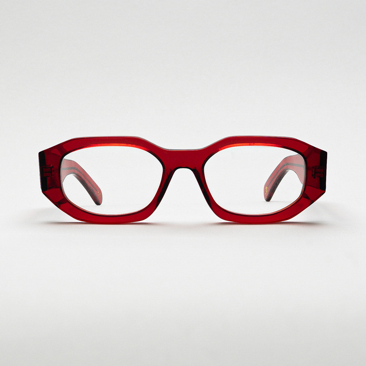 Front view of Kalahari Cherry optical frame