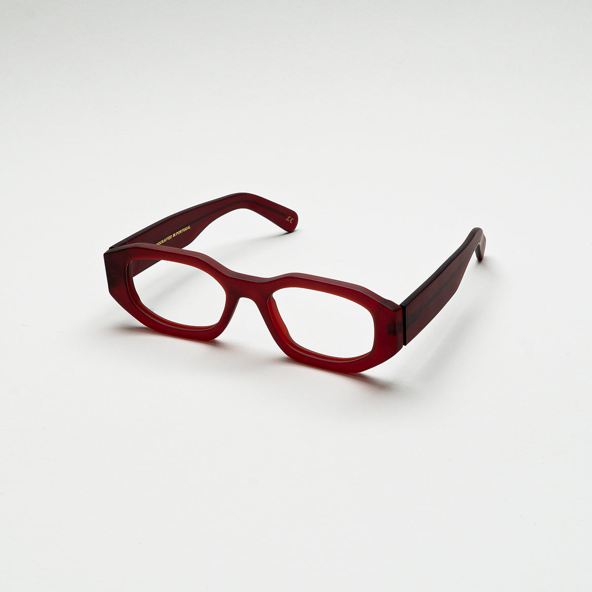 Perspective view of Kalahari Cherry Matte optical frame
