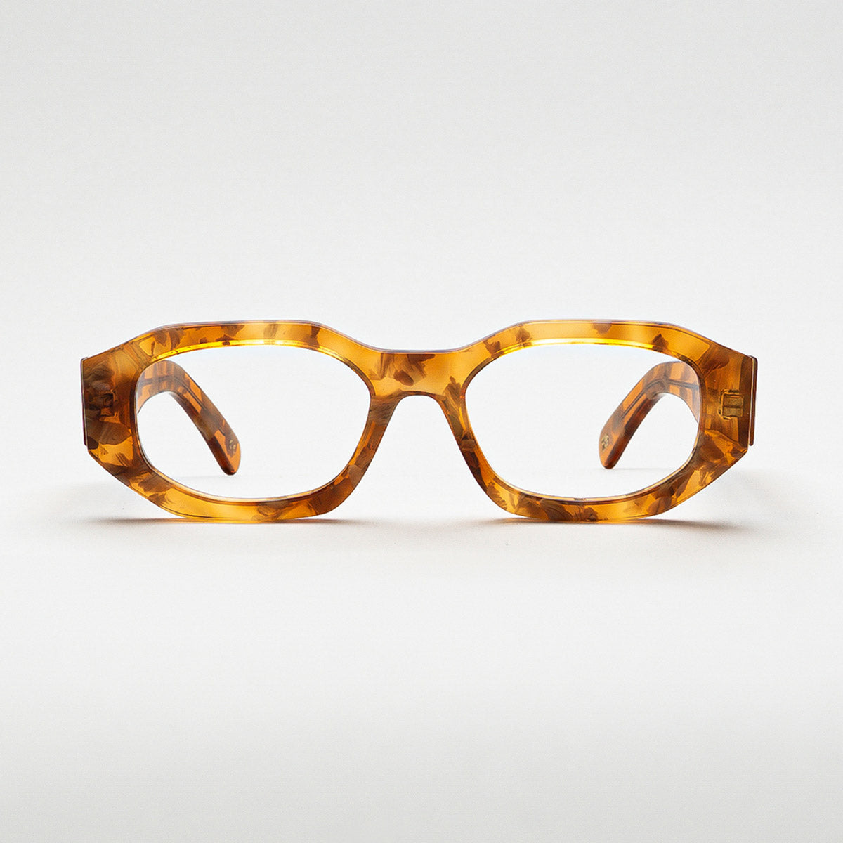 Front view of Kalahari Desert Amber optical frame