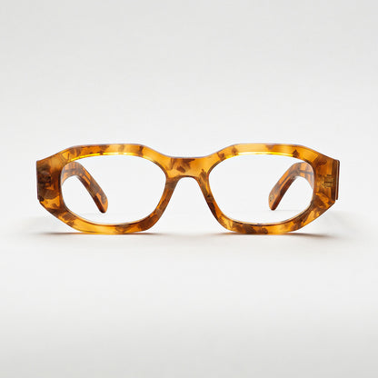 Front view of Kalahari Desert Amber optical frame