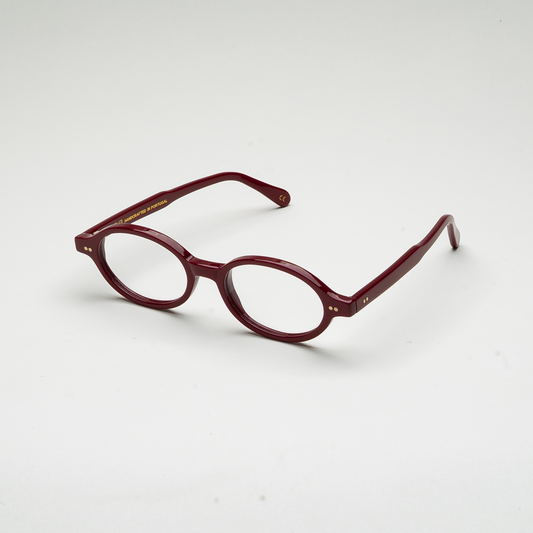 Perspective view of Kirra Burgundy optical frame