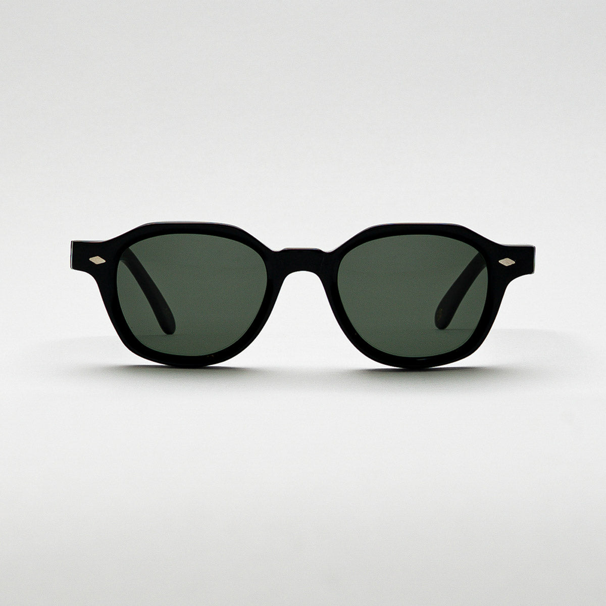 Mireye Earth sunglasses in black, front view.