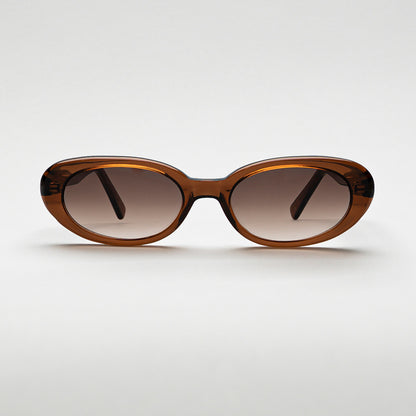 Mireye Emmy sunglasses in coke, front view.