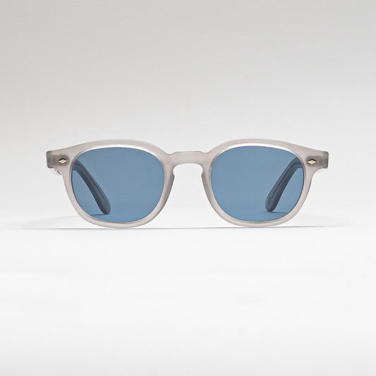 Mireye Fire sunglasses in fog, front view.