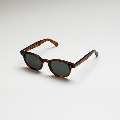 Mireye Fire sunglasses in tortoise, perspective view.