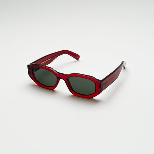 Mireye Kalahari sunglasses in cherry, perspective view.