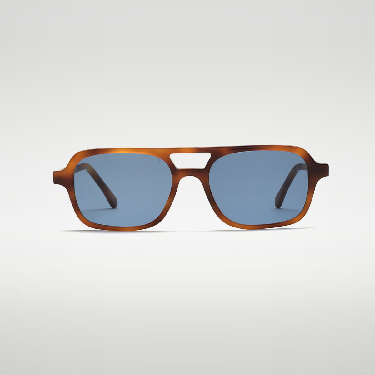 Mireye Mikuni sunglasses in toffee, front view.