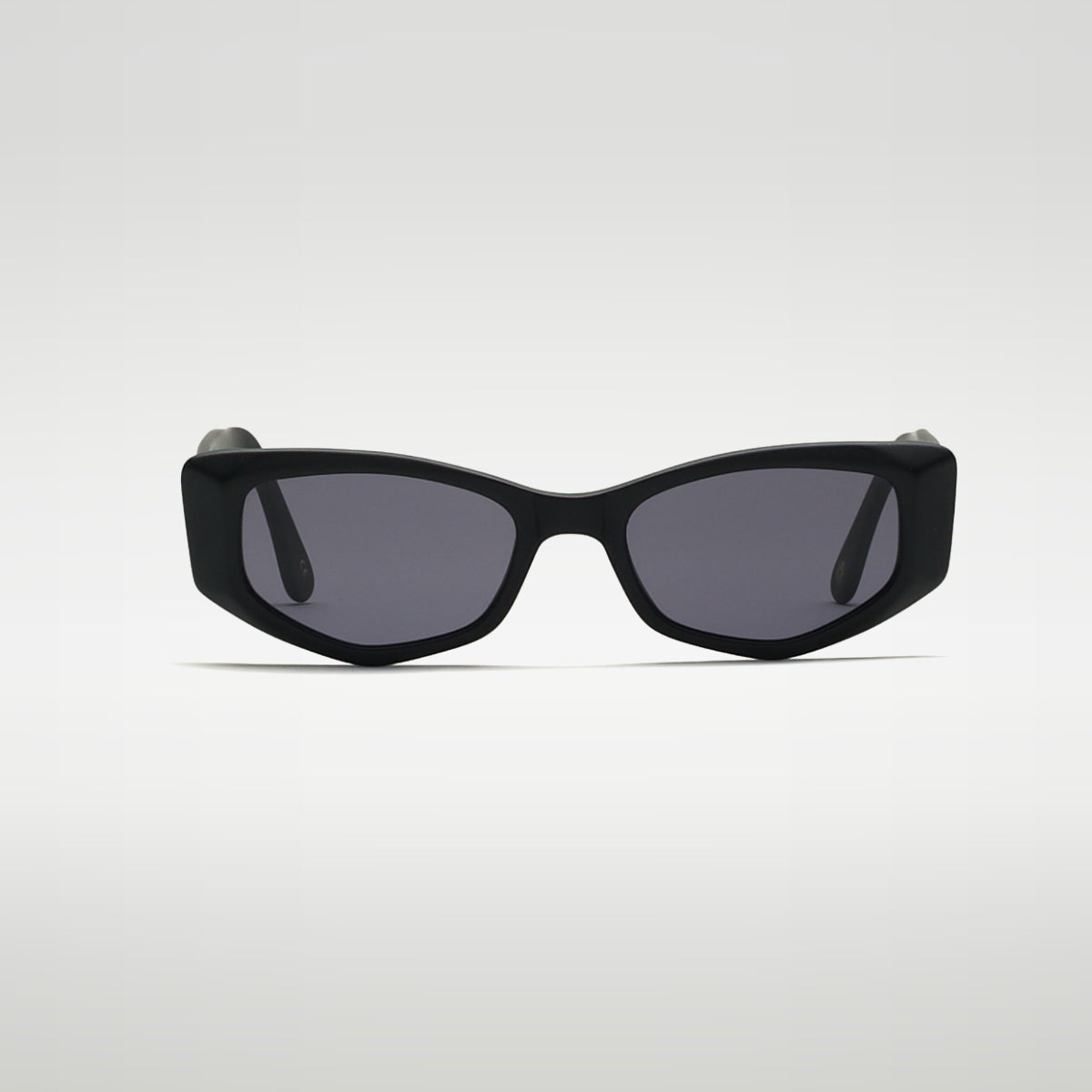 Mireye Mundaka sunglasses in black, front view.