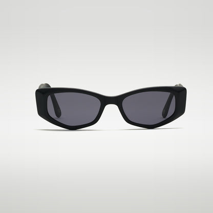Mireye Mundaka sunglasses in black, front view.