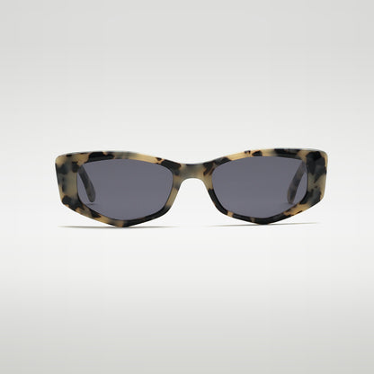 Mireye Mundaka sunglasses in marble, front view.