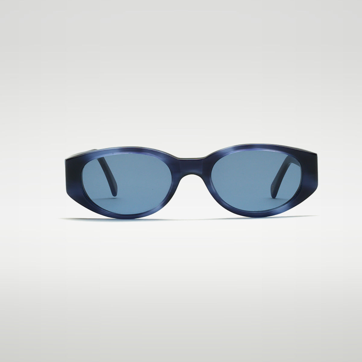 Mireye Noosa sunglasses in blue midnight, front view.