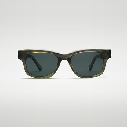 Mireye Roti sunglasses in deep forest, front view.