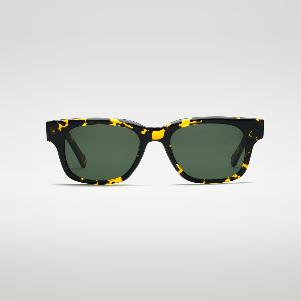 Mireye Roti sunglasses in eclipse tortoise, front view.