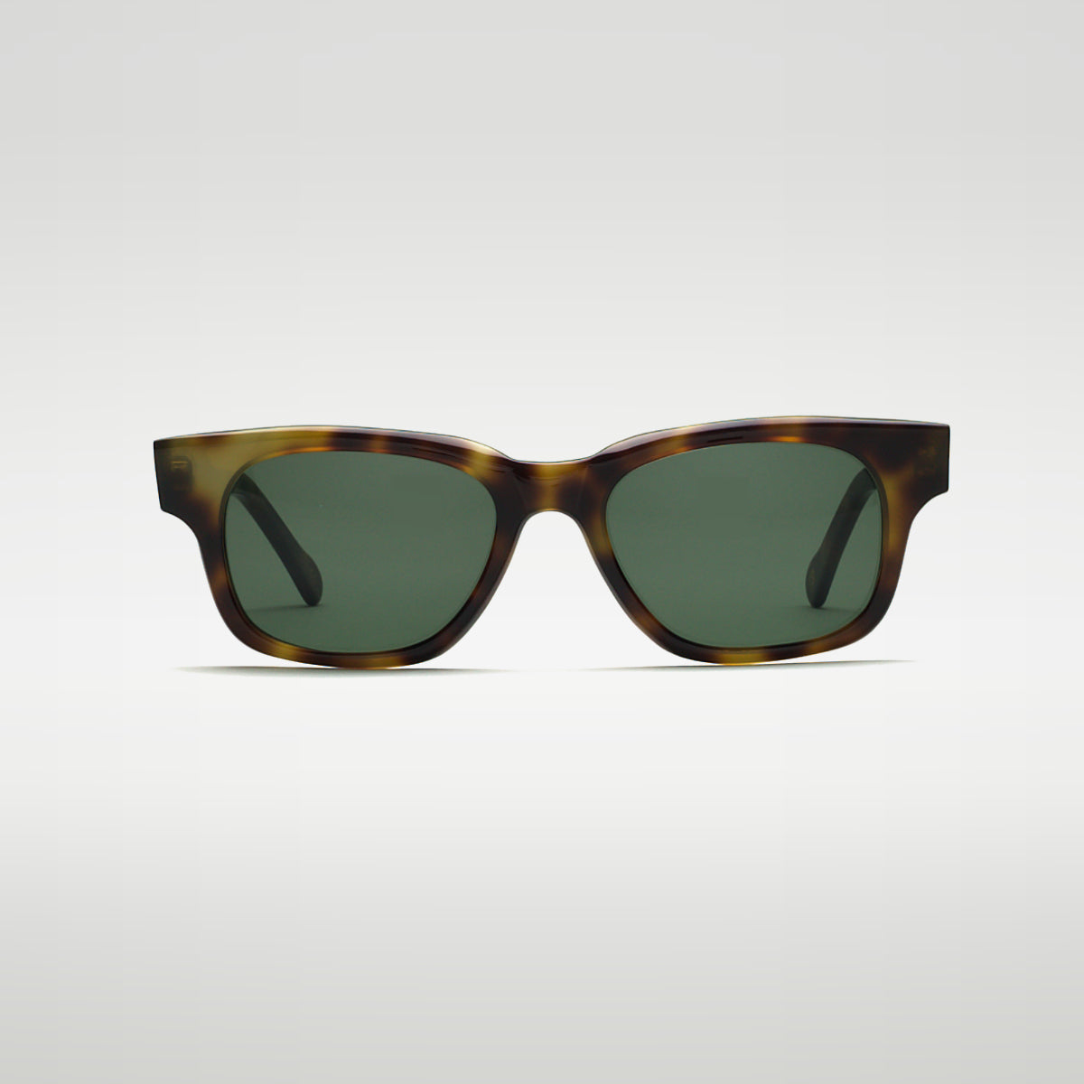 Mireye Roti sunglasses in tortoise, front view.
