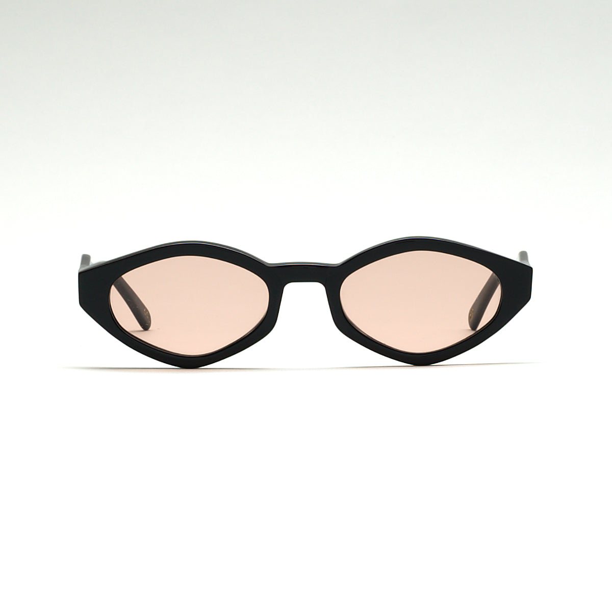 Mireye Wicklow sunglasses in black rose, front view.