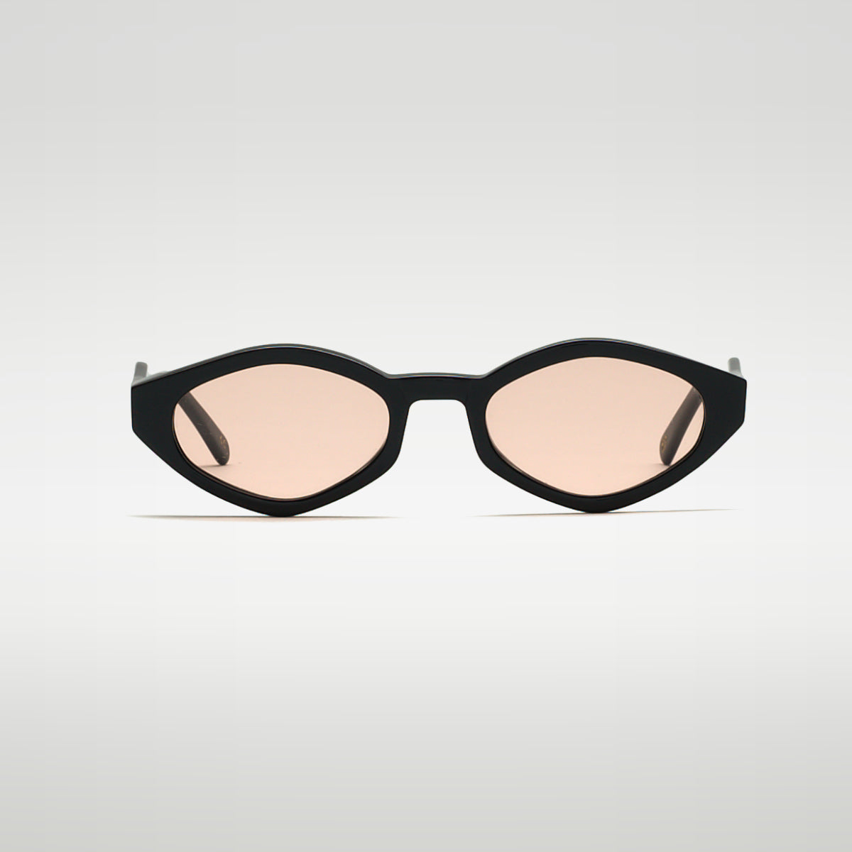 Mireye Wicklow sunglasses in black rose, front view.