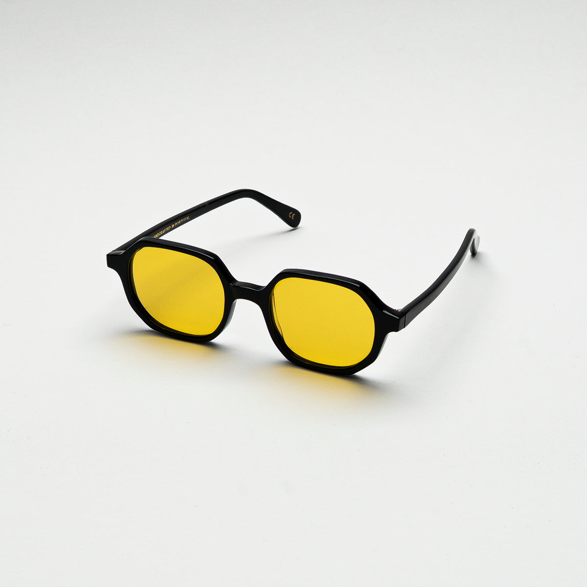 Mireye Zicattela sunglasses in black, perspective view.