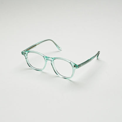 Perspective view of Water Crystal Green optical frame