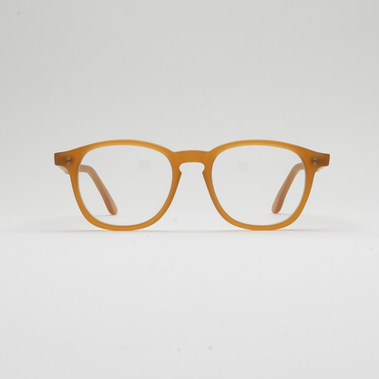 Front view of Water Honey Matte optical frame