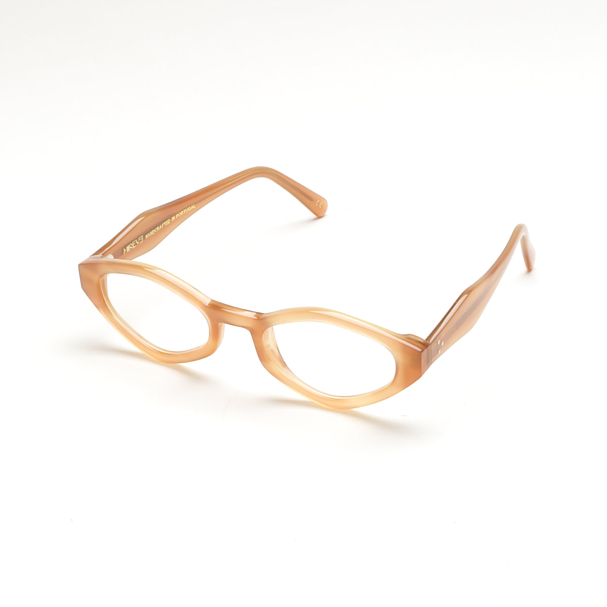 Perspective view of Wicklow Honey optical frame