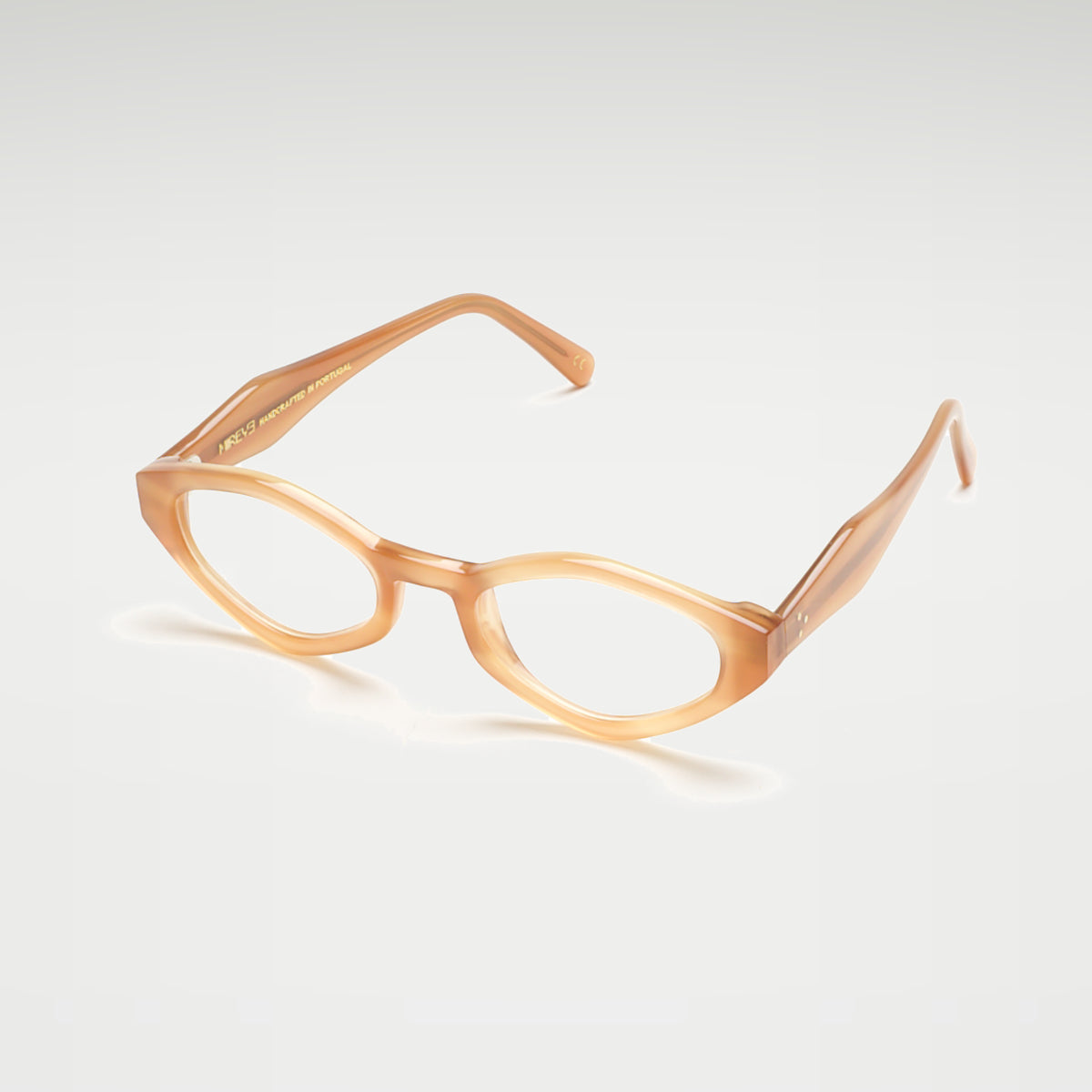 Perspective view of Wicklow Honey optical frame